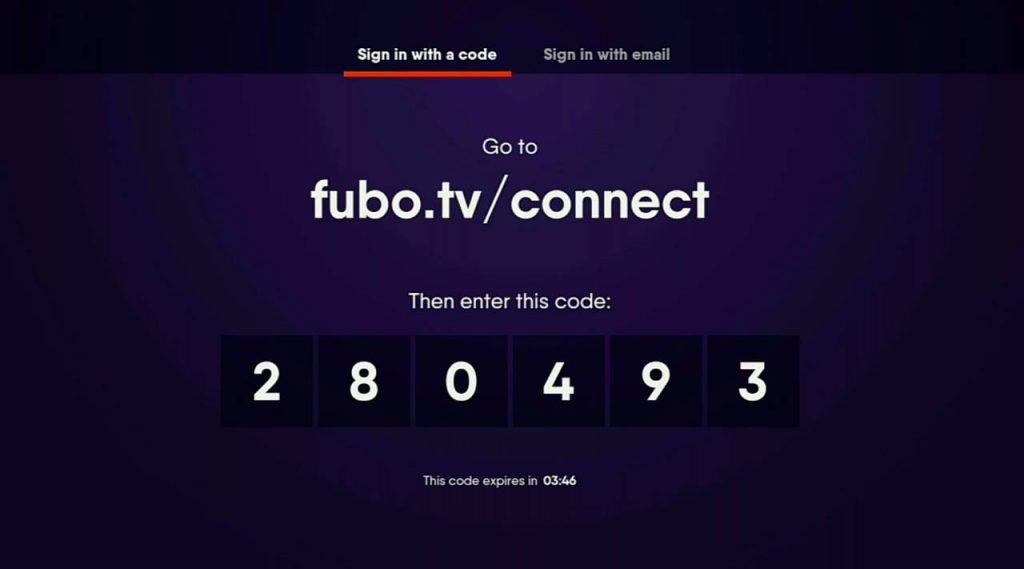 How to Enter a fuboTV Code