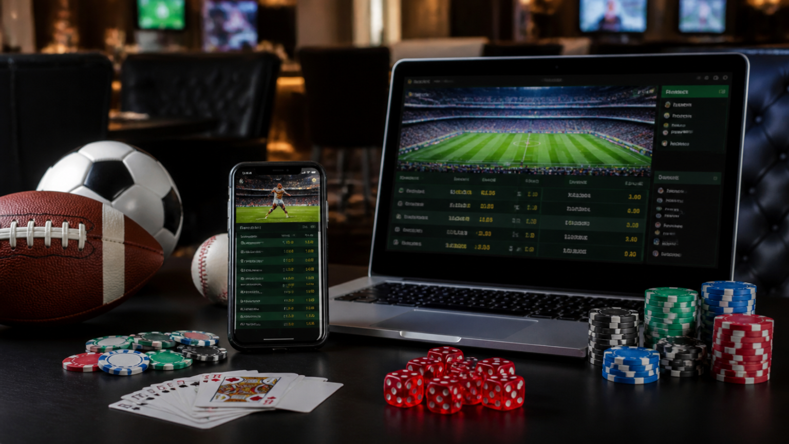 Best Betting Sites in Singapore: What Readers Should Look For Sports betting desk with odds on a phone and laptop