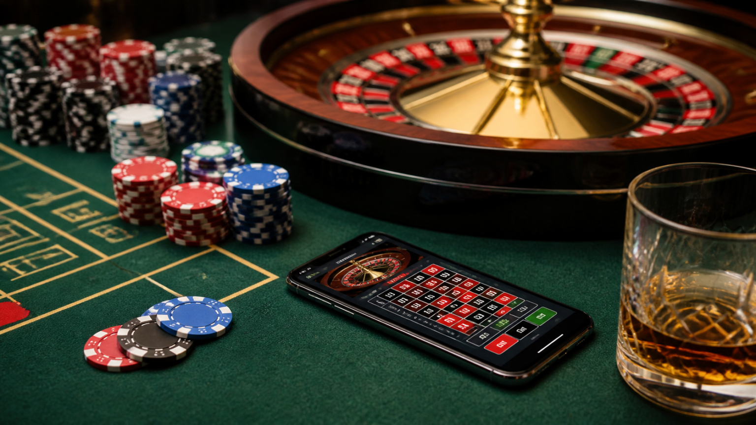 仮想通貨 カジノとは?初心者が知っておきたい基本とSlots Casinosの特徴 Casino betting desk with phone showing an online betting interface